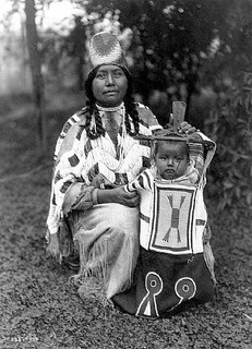 Cayuse mother and child